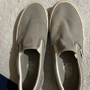 Grey slip on vans